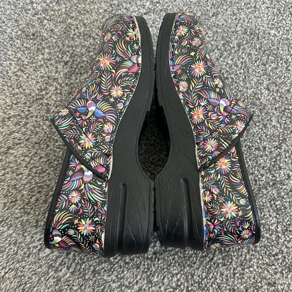 Bjork Araceli Professional Leather Clogs Floral Bird EU 39/40 - Picture 5 of 13